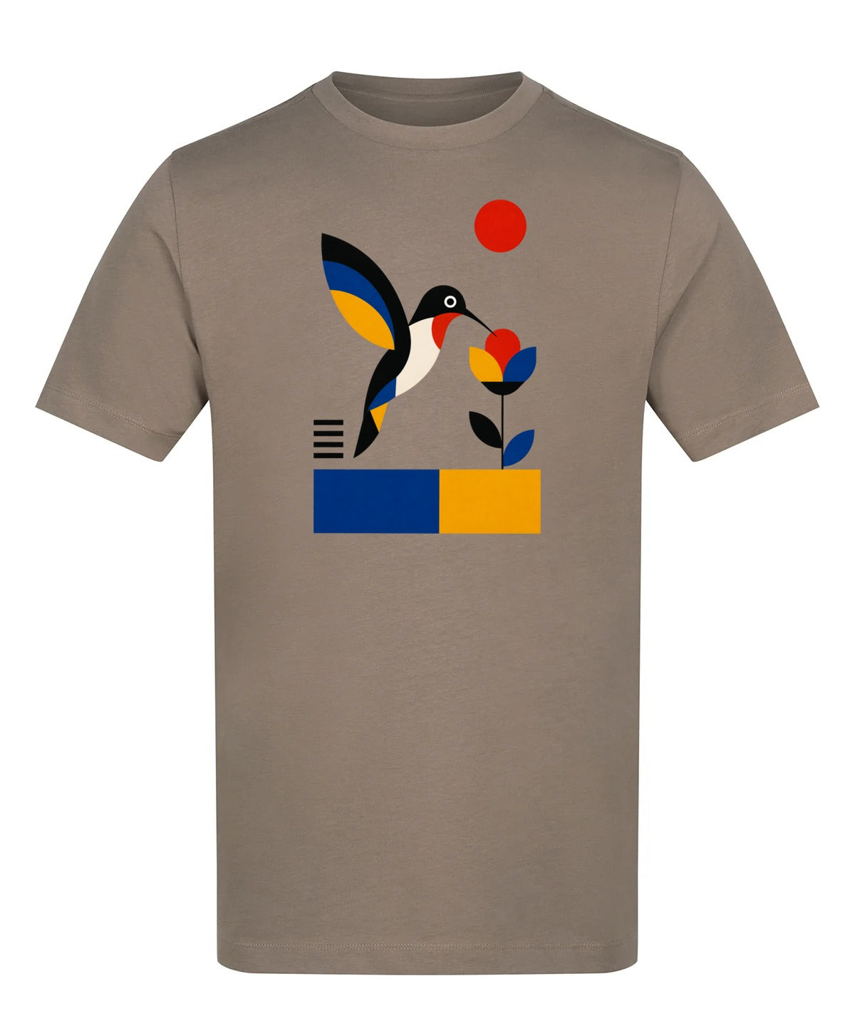 Hummingbird Bloom Adult Unisex T-shirt - Modern Menagerie Range