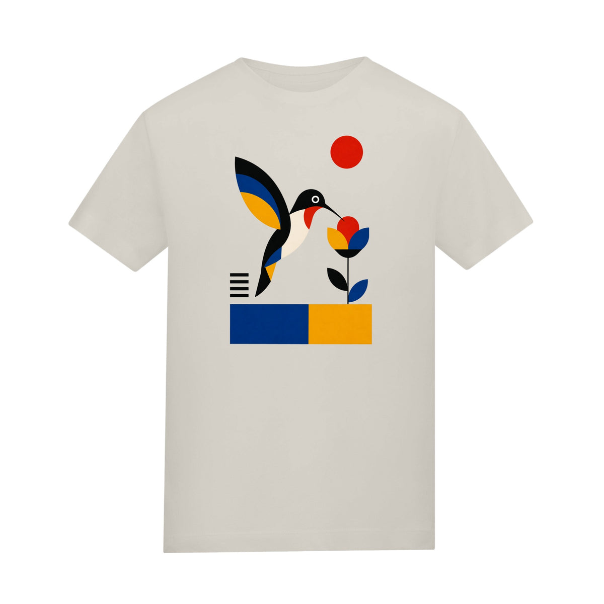 Hummingbird Bloom Adult Unisex T-shirt - Modern Menagerie Range