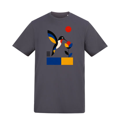 Hummingbird Bloom Adult Unisex T-shirt - Modern Menagerie Range