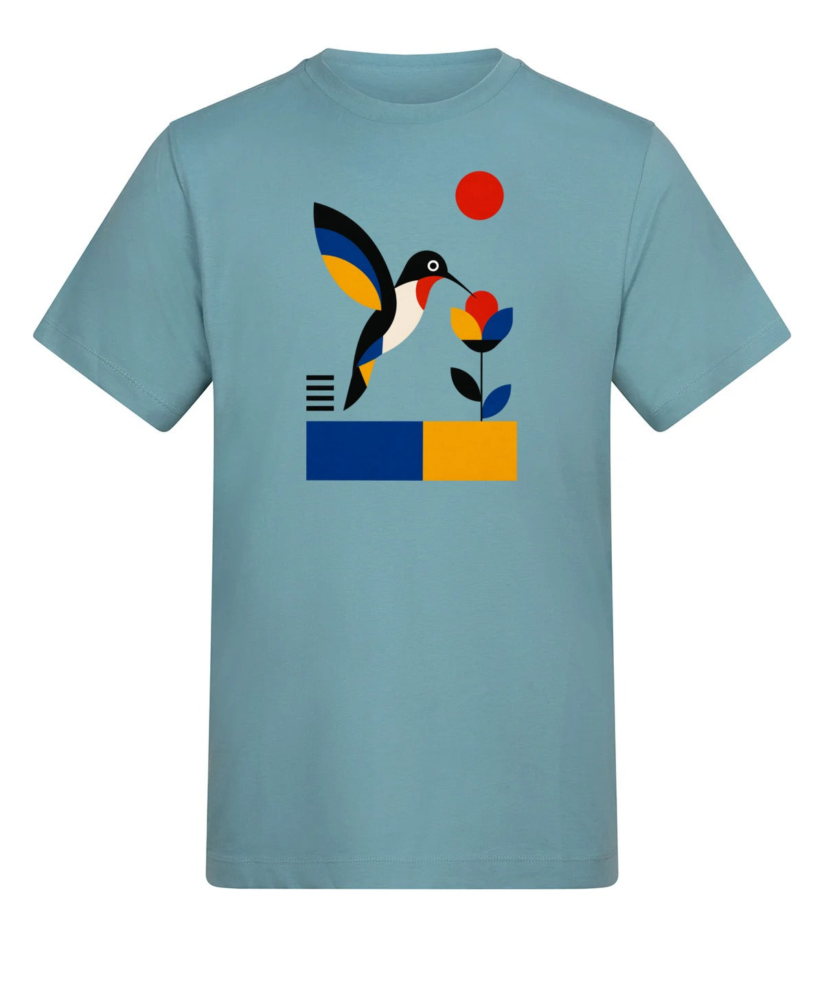 Hummingbird Bloom Adult Unisex T-shirt - Modern Menagerie Range