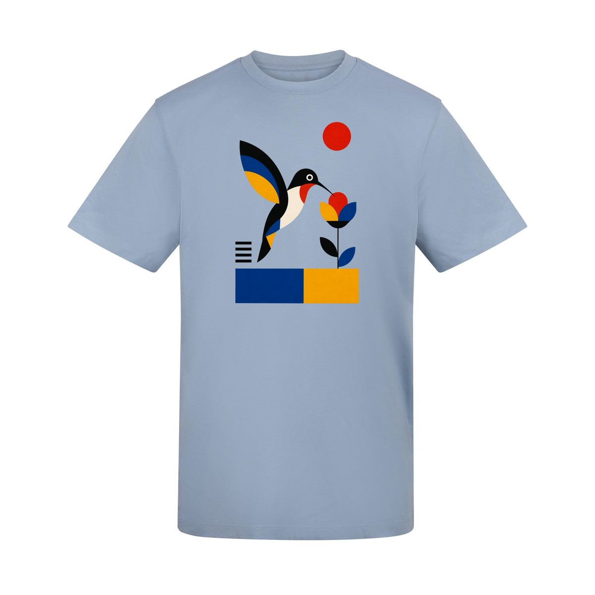 Hummingbird Bloom Adult Unisex T-shirt - Modern Menagerie Range