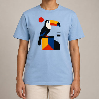 Toucan Tower Adult Unisex T-shirt - Modern Menagerie Range lead image