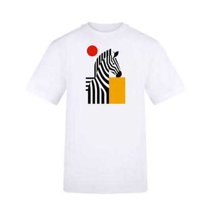 Zebra Rhythm Adult Unisex T-shirt - Modern Menagerie Range