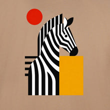 Zebra Rhythm Adult Unisex T-shirt - Modern Menagerie Range gallery image 2