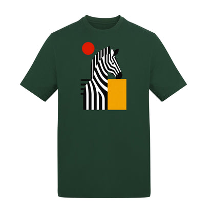 Zebra Rhythm Adult Unisex T-shirt - Modern Menagerie Range