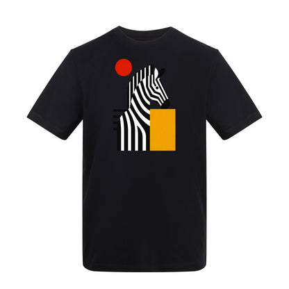 Zebra Rhythm Adult Unisex T-shirt - Modern Menagerie Range