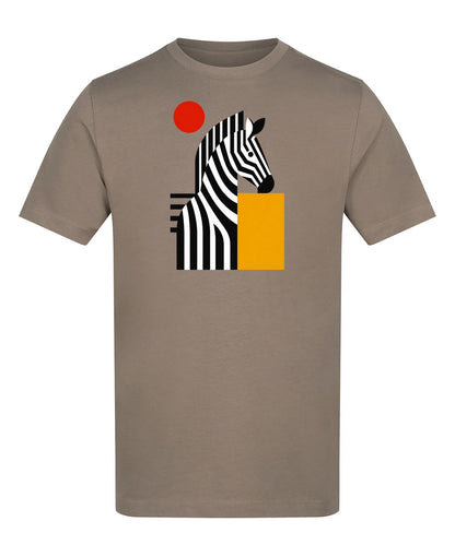 Zebra Rhythm Adult Unisex T-shirt - Modern Menagerie Range