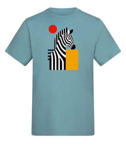 Zebra Rhythm Adult Unisex T-shirt - Modern Menagerie Range