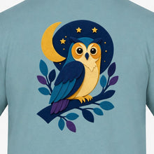Owl in the Moonlight Adult Unisex T-shirt - Felt & Fauna Range gallery image 2