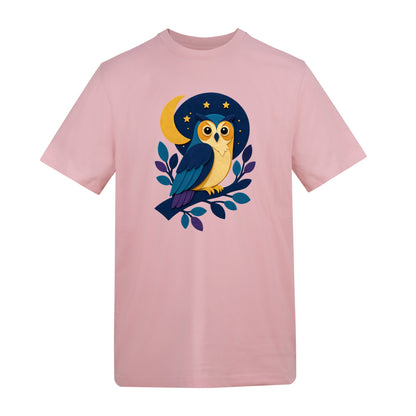 Owl in the Moonlight Adult Unisex T-shirt - Felt & Fauna Range