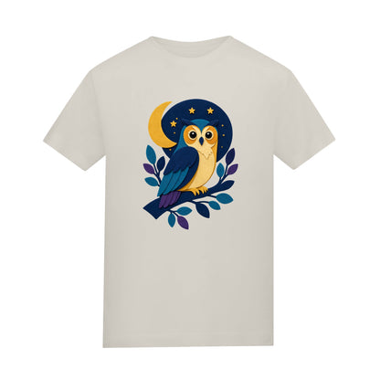 Owl in the Moonlight Adult Unisex T-shirt - Felt & Fauna Range