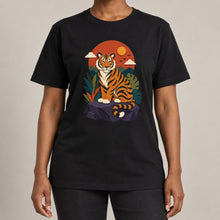 Tiger at Dusk Adult Unisex T-shirt - Felt & Fauna Range lead image