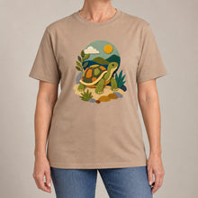 Tortoise on the Trail Adult Unisex T-shirt - Felt & Fauna Range lead image