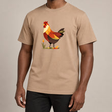 Cockerel at Dawn Adult Unisex T-shirt - Prism Kingdom Range lead image