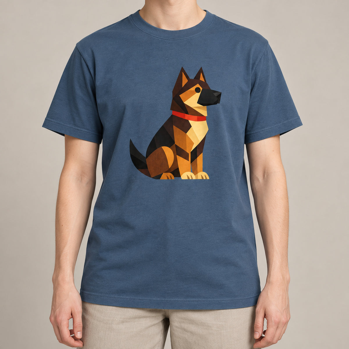 Watchful German Shepherd Adult Unisex T-shirt - Prism Kingdom Range lead image