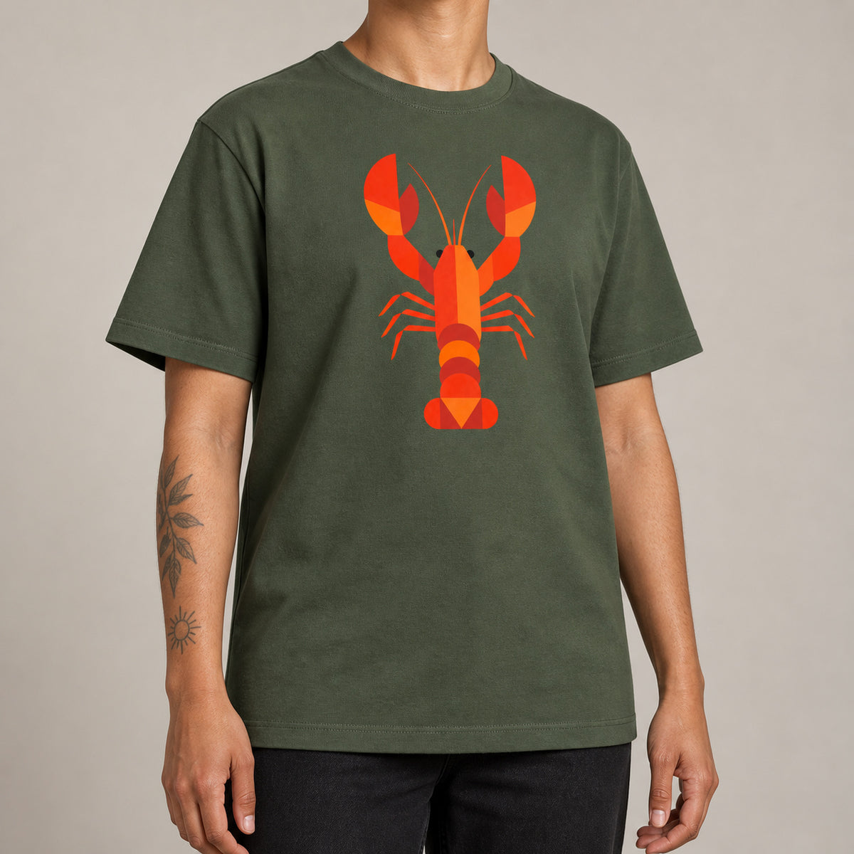 Scarlet Lobster Adult Unisex T-shirt - Prism Kingdom Range lead image