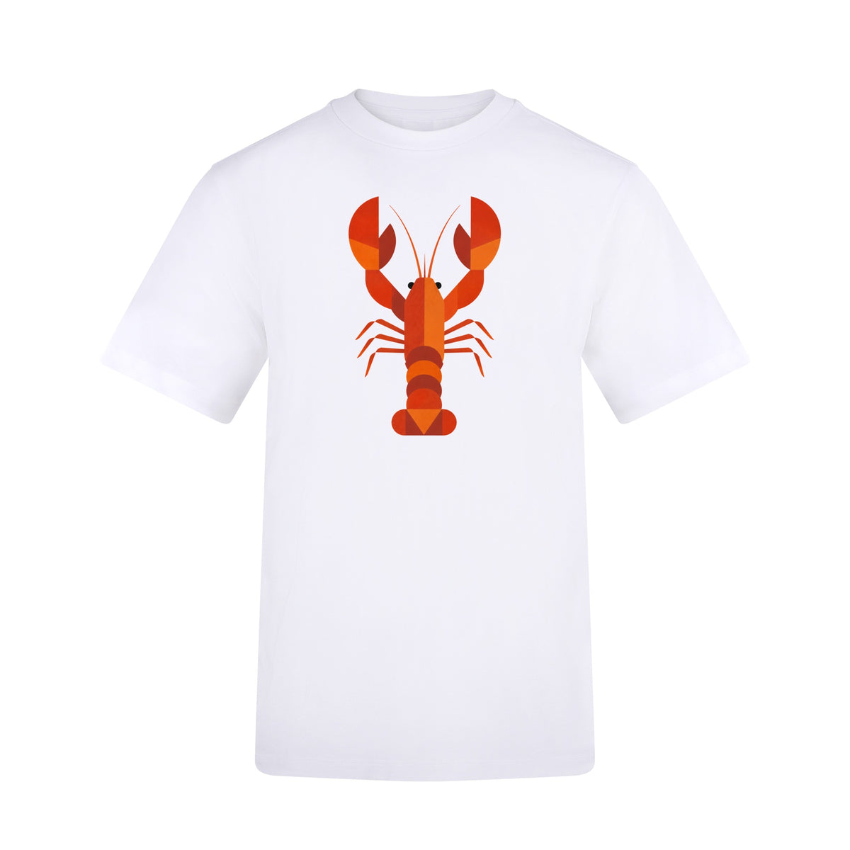 Scarlet Lobster Adult Unisex T-shirt - Prism Kingdom Range Arctic White colour variant image