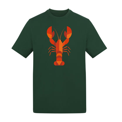Scarlet Lobster Adult Unisex T-shirt - Prism Kingdom Range Bottle Green colour variant image