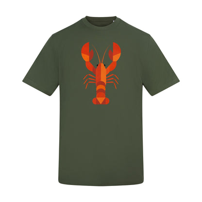 Scarlet Lobster Adult Unisex T-shirt - Prism Kingdom Range Earthy Green colour variant image
