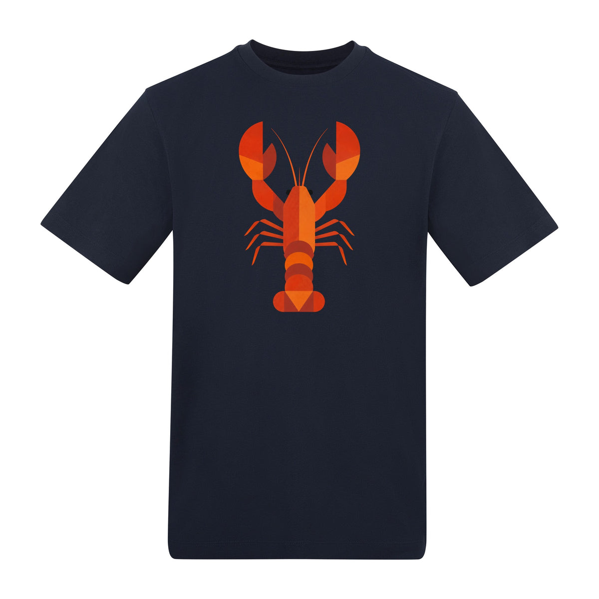 Scarlet Lobster Adult Unisex T-shirt - Prism Kingdom Range French Navy colour variant image