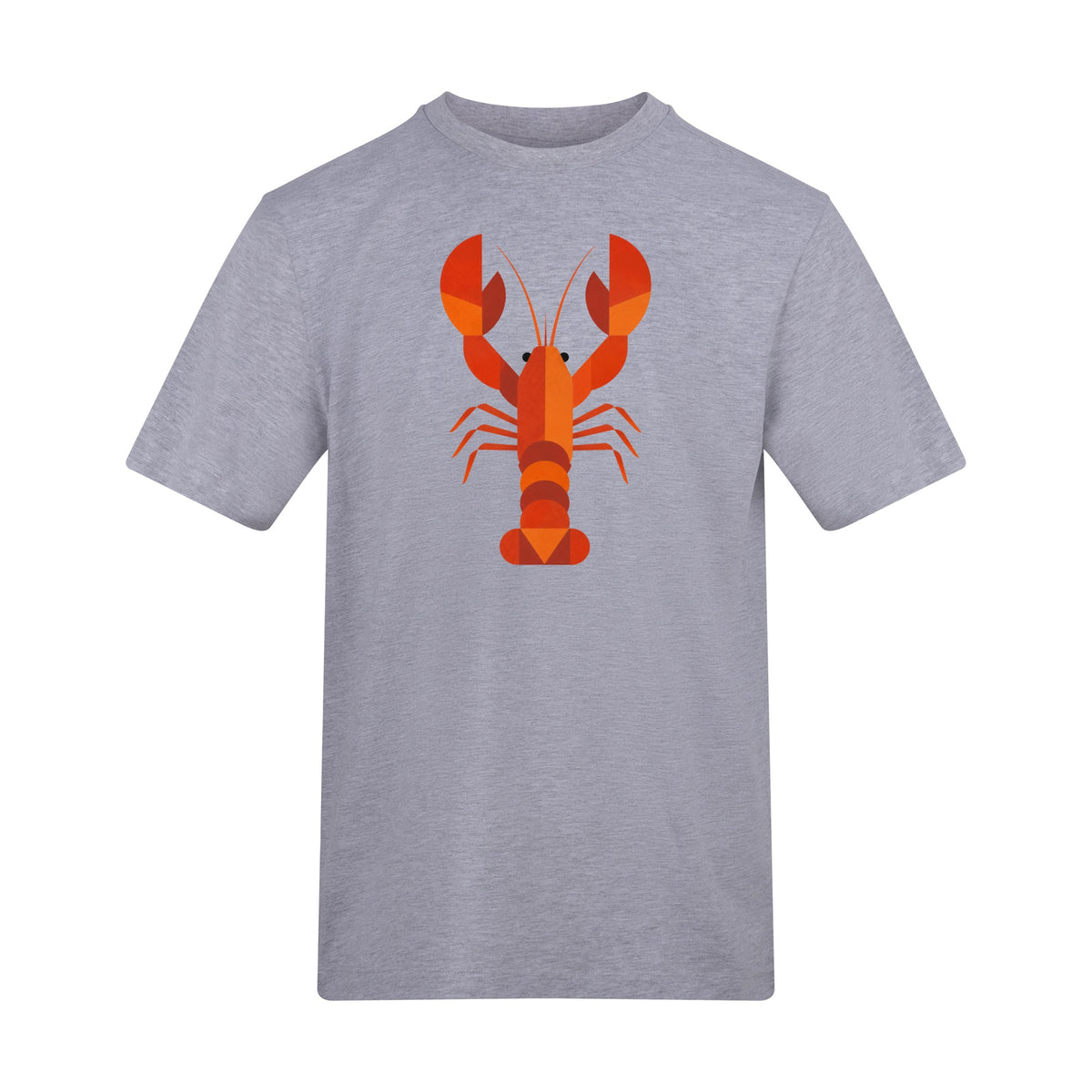 Scarlet Lobster Adult Unisex T-shirt - Prism Kingdom Range Heather Grey colour variant image