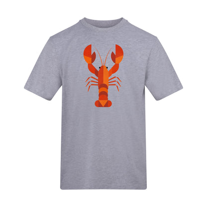Scarlet Lobster Adult Unisex T-shirt - Prism Kingdom Range Heather Grey colour variant image