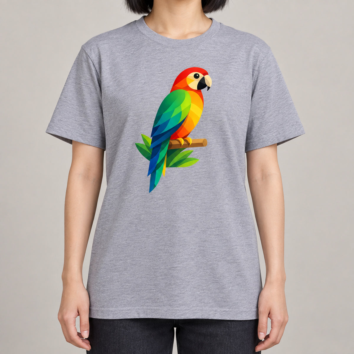 Radiant Macaw Adult Unisex T-shirt - Prism Kingdom Range lead image