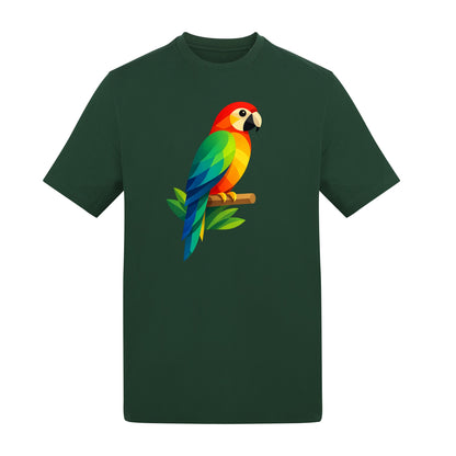 Radiant Macaw Adult Unisex T-shirt - Prism Kingdom Range Bottle Green colour variant image