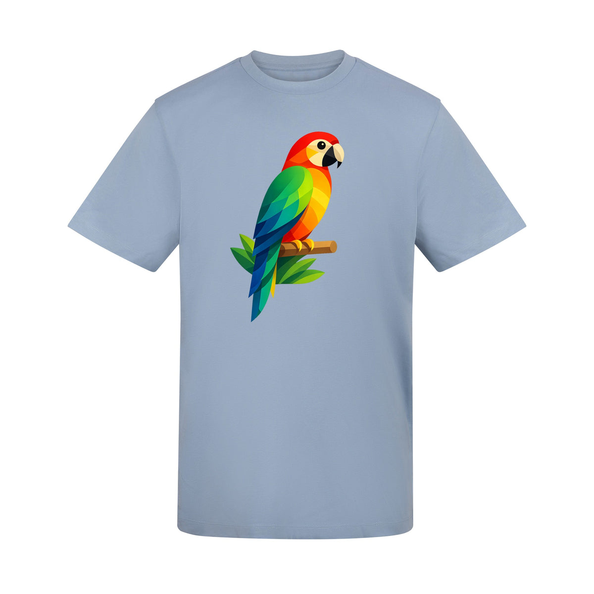 Radiant Macaw Adult Unisex T-shirt - Prism Kingdom Range Sky Blue colour variant image