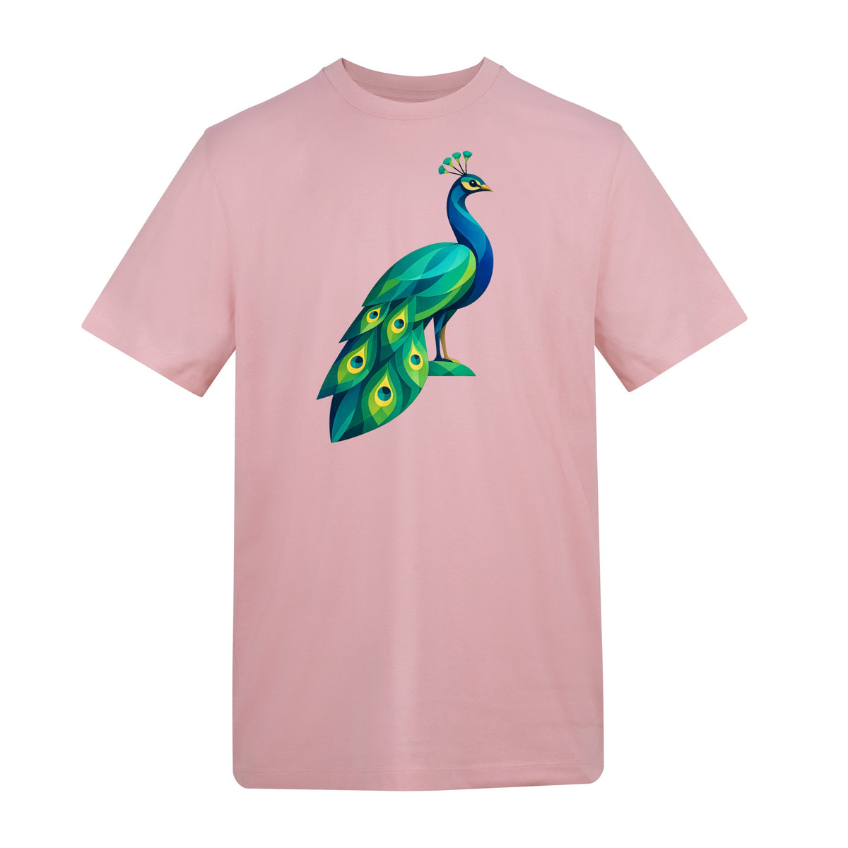 Peacock in Prism Adult Unisex T-shirt - Prism Kingdom Range