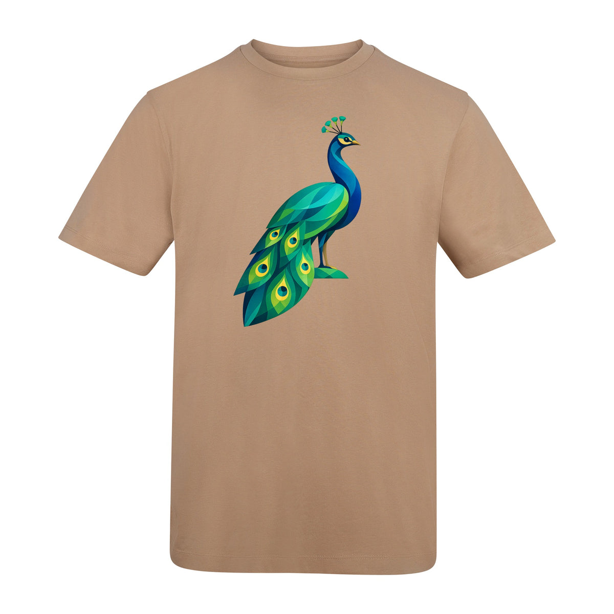 Peacock in Prism Adult Unisex T-shirt - Prism Kingdom Range