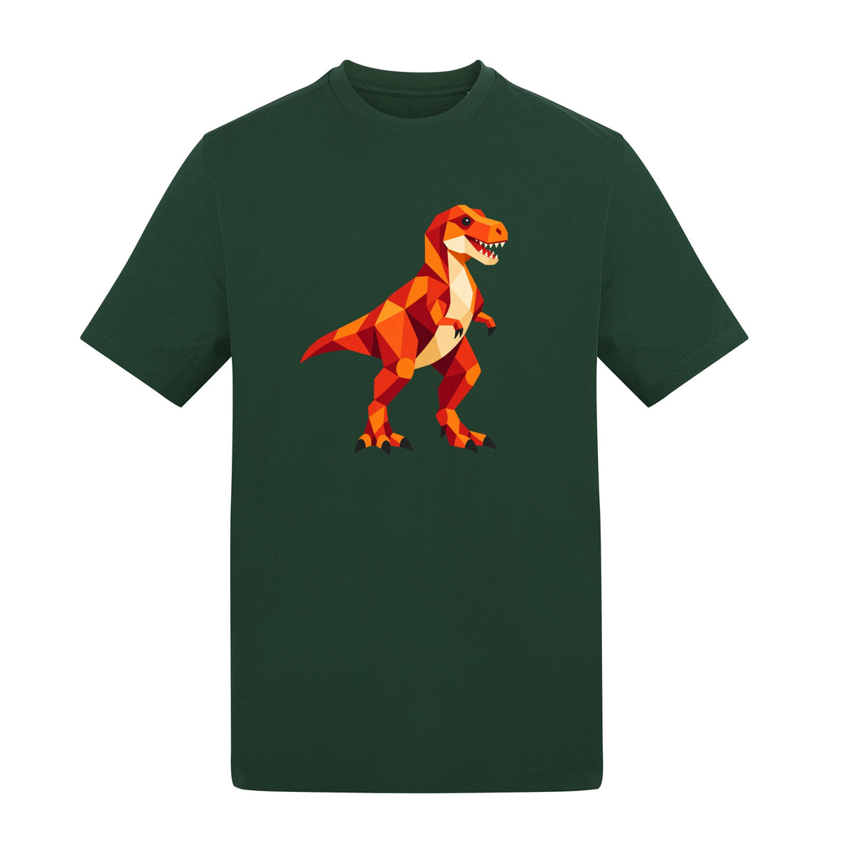 T-Rex Territory Adult Unisex T-shirt - Prism Kingdom Range Bottle Green colour variant image