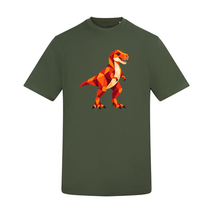 T-Rex Territory Adult Unisex T-shirt - Prism Kingdom Range Earthy Green colour variant image