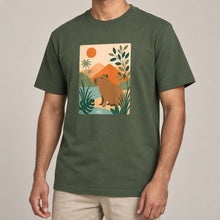 Capybara Oasis Adult Unisex T-shirt - Wild Horizons Range lead image