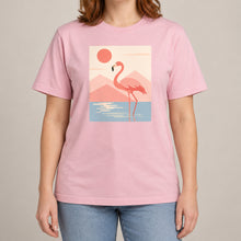 Flamingo Reflections Adult Unisex T-shirt - Wild Horizons Range lead image