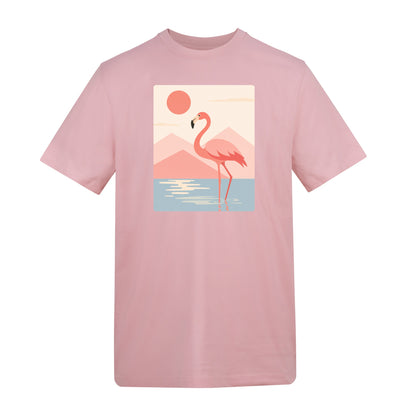 Flamingo Reflections Adult Unisex T-shirt - Wild Horizons Range