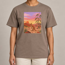 Kangaroo at Dusk Adult Unisex T-shirt - Wild Horizons Range lead image