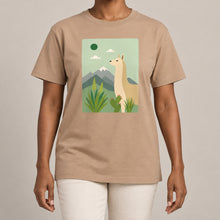 Llama in the Highlands Adult Unisex T-shirt - Wild Horizons Range lead image