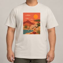 Oryx at the Waterhole Adult Unisex T-shirt - Wild Horizons Range lead image