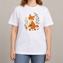 Fox Among the Toadstools Adult Unisex T-shirt - Once Upon a Woodland lead image