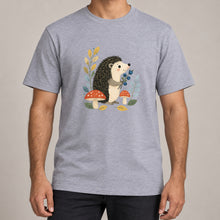 Hedgehog's Berry Harvest Adult Unisex T-shirt - Once Upon a Woodland lead image