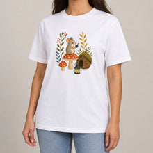 Mouse at Mushroom Cottage Adult Unisex T-shirt - Once Upon a Woodland lead image