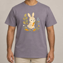 Rabbit's Carrot Patch Adult Unisex T-shirt - Once Upon a Woodland lead image