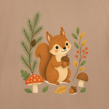 Squirrel's Autumn Store Adult Unisex T-shirt - Once Upon a Woodland gallery image 2