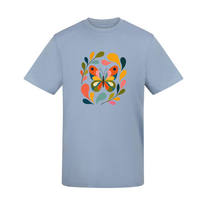 Wings in Bloom Adult Unisex T-shirt - Freeform Fauna Range Sky Blue colour variant image