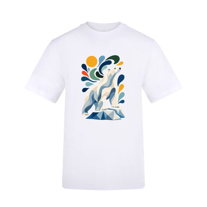 Arctic Resolve Adult Unisex T-shirt - Freeform Fauna Range Arctic White colour variant image