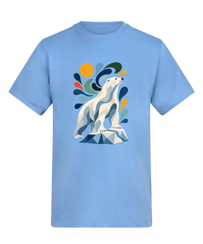 Arctic Resolve Adult Unisex T-shirt - Freeform Fauna Range Cornflower Blue colour variant image