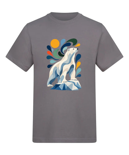 Arctic Resolve Adult Unisex T-shirt - Freeform Fauna Range Dusty Lilac colour variant image