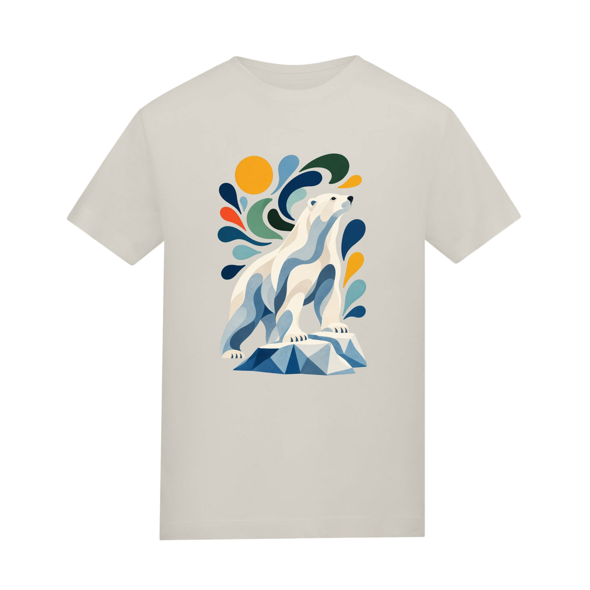 Arctic Resolve Adult Unisex T-shirt - Freeform Fauna Range