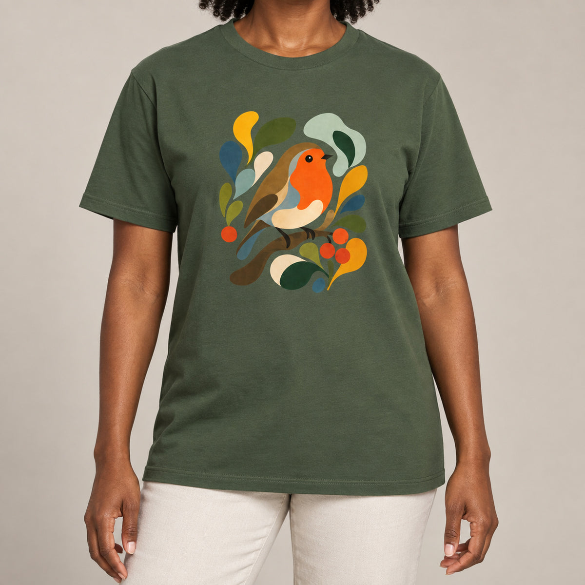 Hedgerow Harmony Adult Unisex T-shirt - Freeform Fauna Range lead image